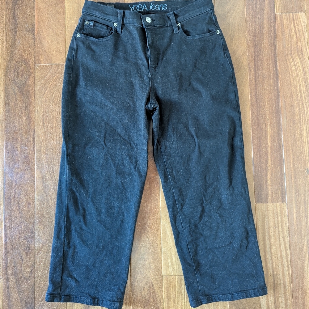 Black Yoga Jeans, Size 28